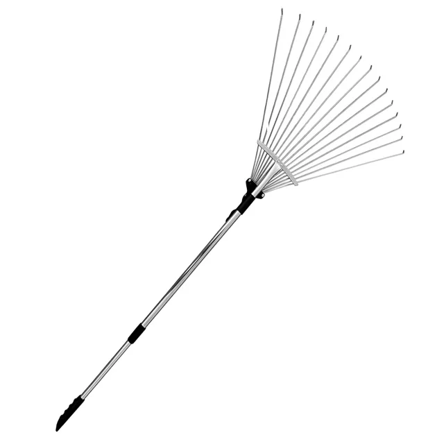 
Retailing:garden hand tool Grass Tractor Garden Rakes steel wire Aluminum with Telescoping tube Rakes 