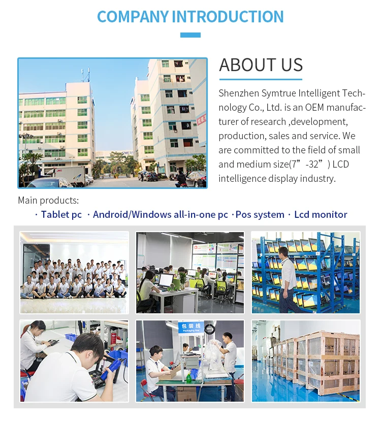 Black Industrial Pc Usb Rj45 Wifi 15.6 Inch Desktop All In One Touch Pc For Data Collection System