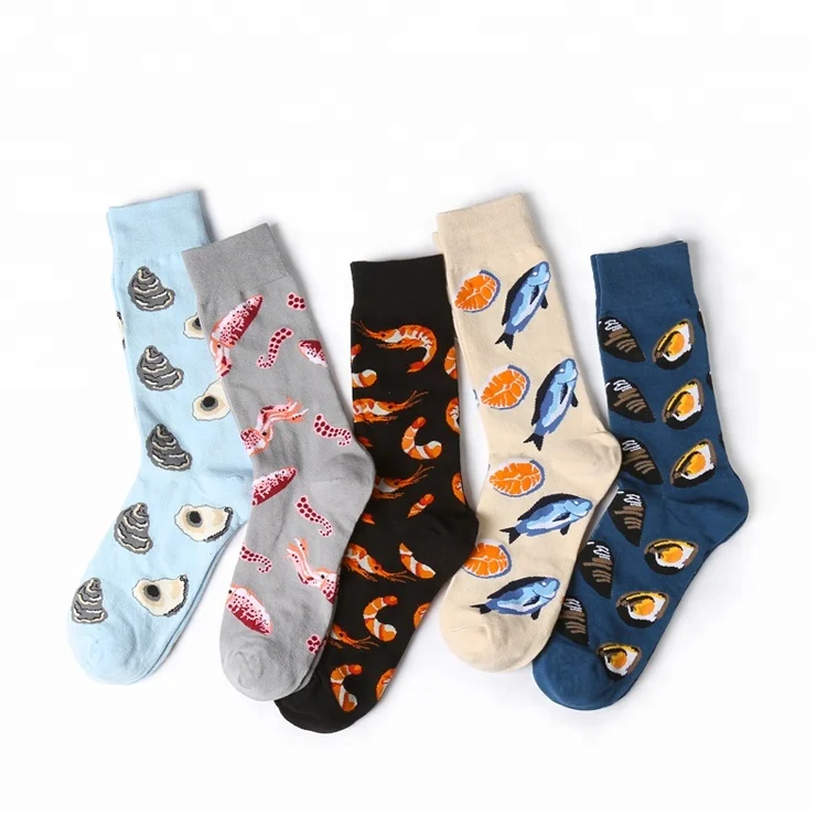 
Novelty Box Packaging Custom Cute Socks, Fashion Teen Tube Cotton Socks, Funny Mens Designer Socks 