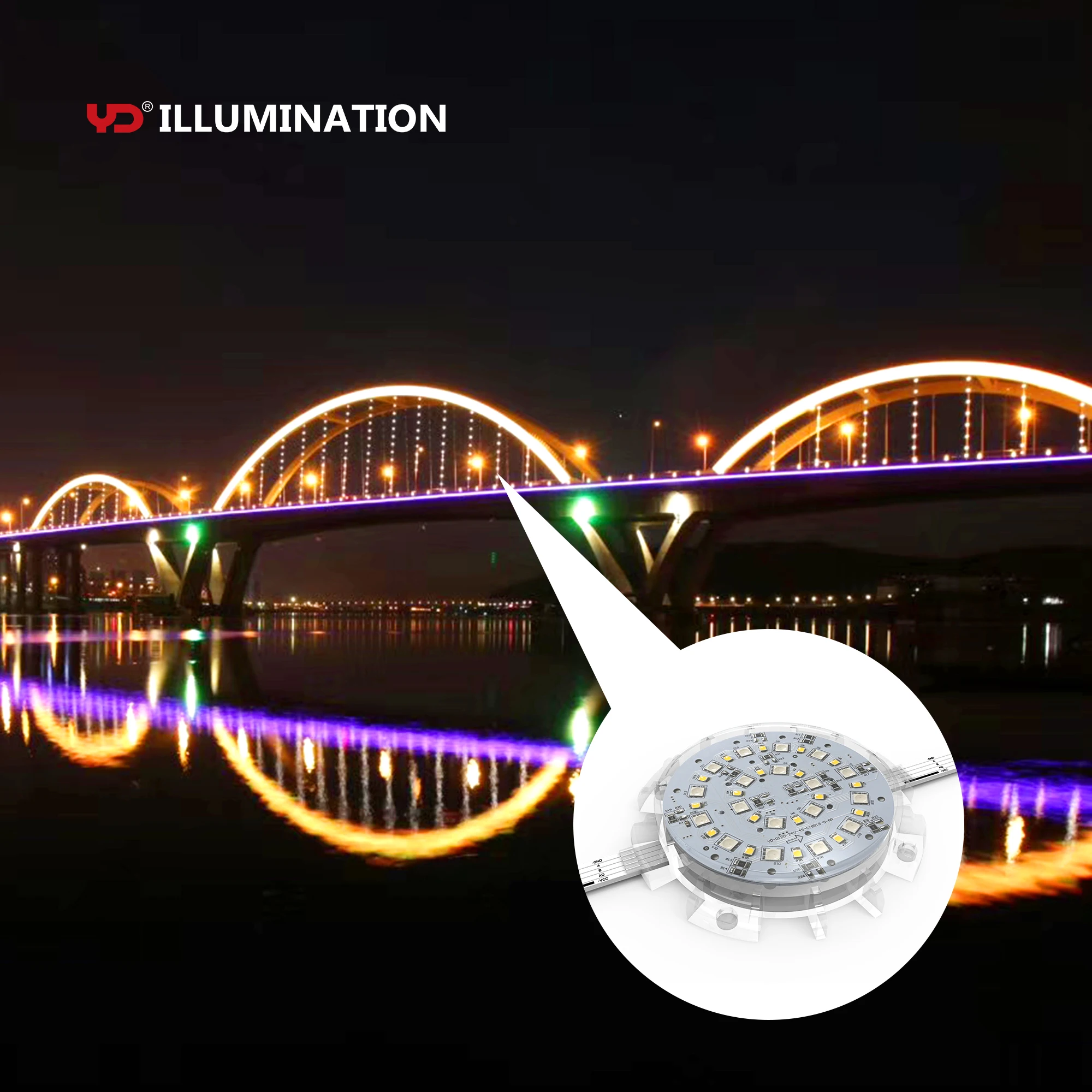 DC12V  input led pixel point dot light bridge lighting
