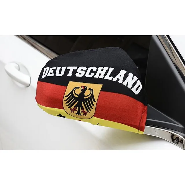 EM 2024 German car side mirror cover auto window flag sock germany