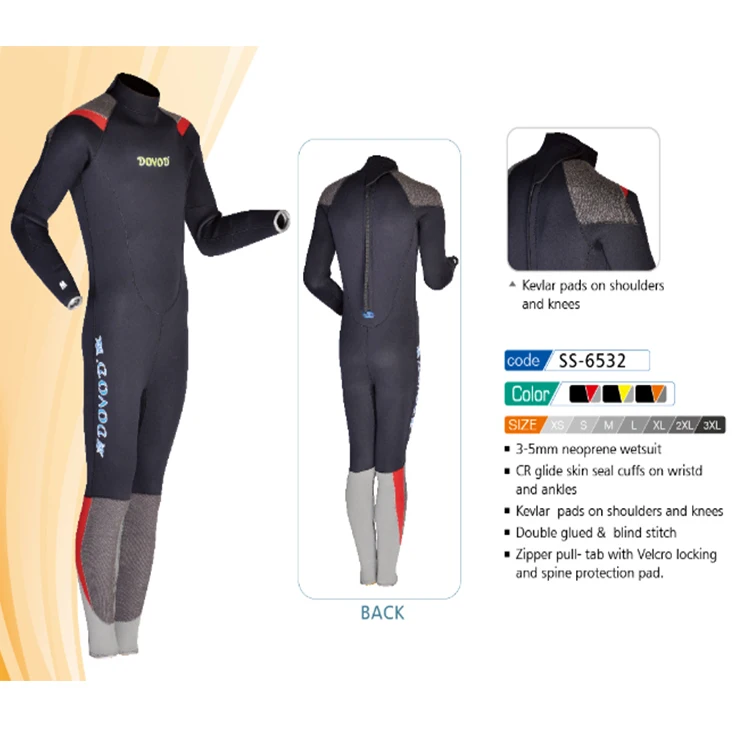 DOVOD китайский завод профессиональный производитель наколенники неопреновые каньонинговые Гидрокостюмы 7 мм индивидуальный Дайвинг сухой костюм