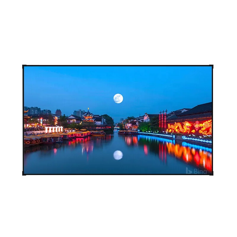40inch 80inch 100inch 120inch 70inch fixed frame laser projector screen alr ust ambient light rejecting projection screen