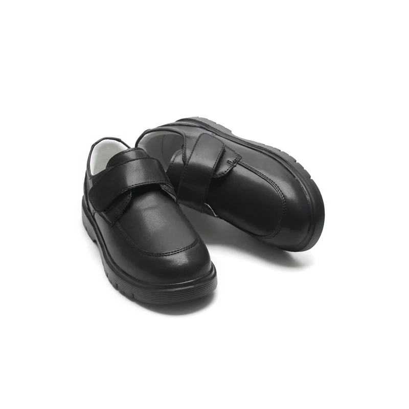 Baby Happy Wholesale Children Leather School Classic Black Shoes Seasons School Uniforms Shoes For Boys And Girls