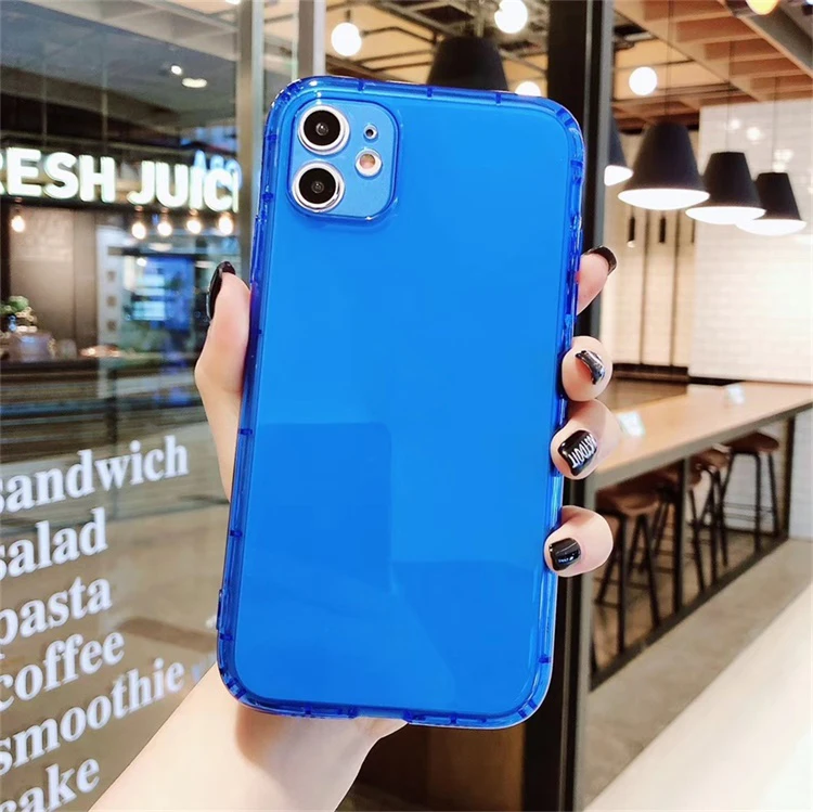 Cheap Crystal Candy Colors Luxury Slim Transparent Soft TPU Smartphone wholesale Case For iphone 11/11 pro