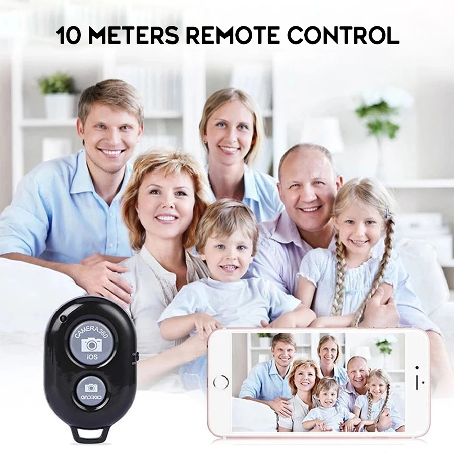 Bluetooth mini wireless remote shutter Camera Phone Selfie Stick Shutter Camera remote for IOS Android
