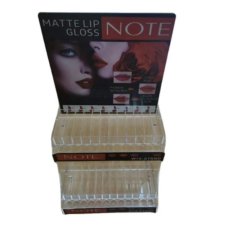 Acrylic Cosmetic Rack / Makeup Retail Store Nail polish Display Stand Rack Cosmetics Lipstick Display Stand Rack