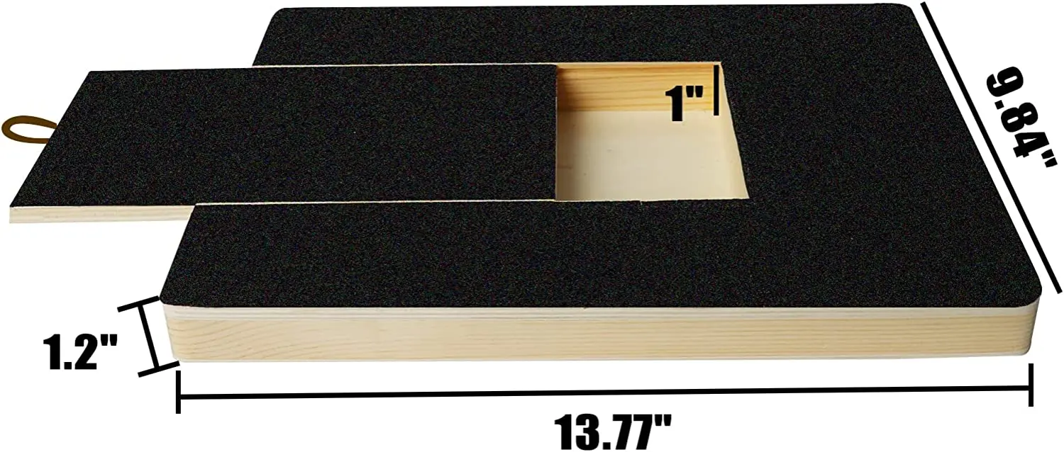 Scratchpad Sandpaper Treat Trimming Emery Dog Nail Scratch Board Scratcher Pad With Storage Drawer For Small Medium Dogs