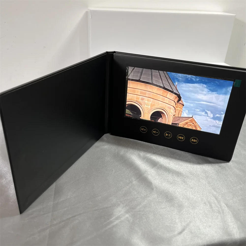 Factory Oem Odm video gift box hd video 1080p android tv box video brochure box