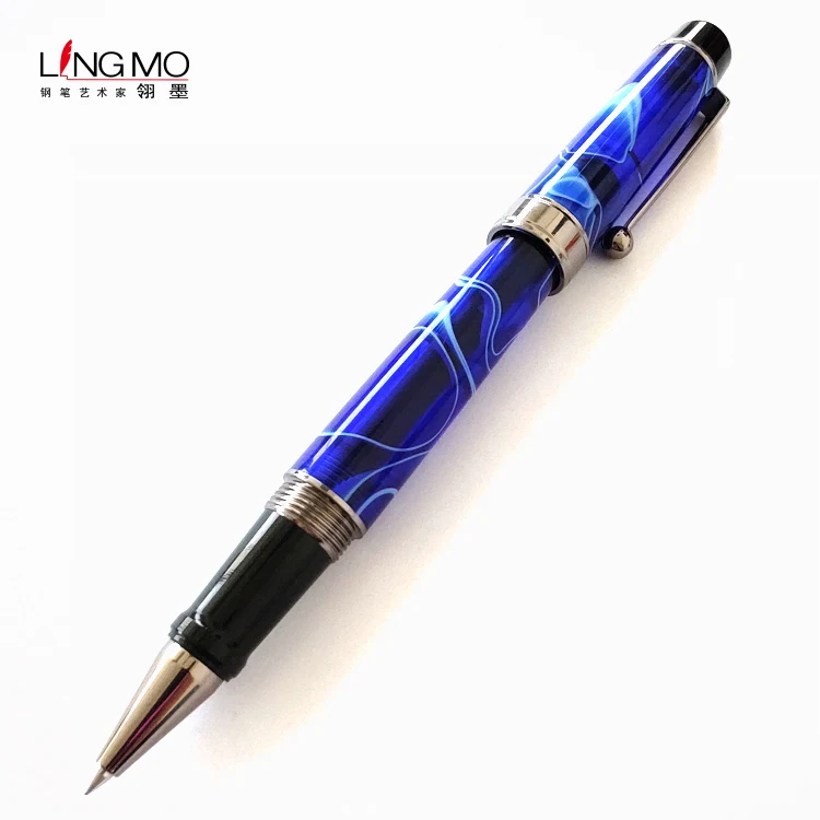Lingmo Роскошная ручная работа с логотипом OEM шариковая ручка Высокое качество Акриловые