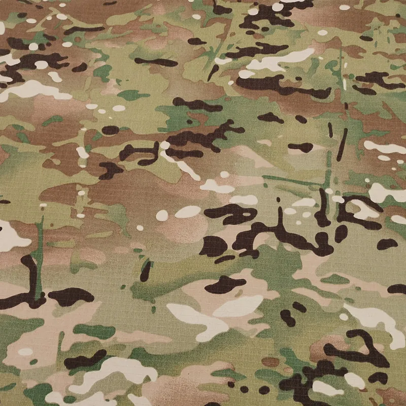 Outdoor camouflage waterproof and tear-resistant silver coated tent fabric anti-ultraviolet fireproof coating umbrella fabric