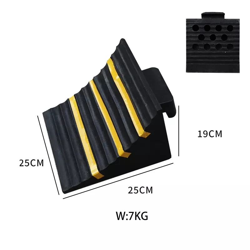 New Arrive Dependable Durable Safety Rubber Car Stopper Wheel Chock