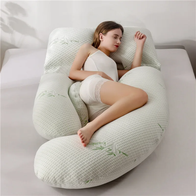 High Quality Pregnancy New Knitted Tech Fabric Air Layer Adjustable Nursing U G H J Maternity Pillow For Pregnant Women