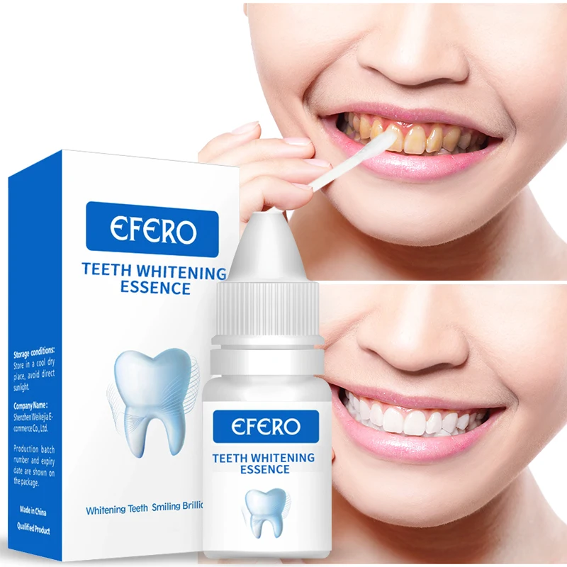 EFERO Teeth Whitening Essence Serum Liquid Powder Oral Hygiene Cleaning Mousse for