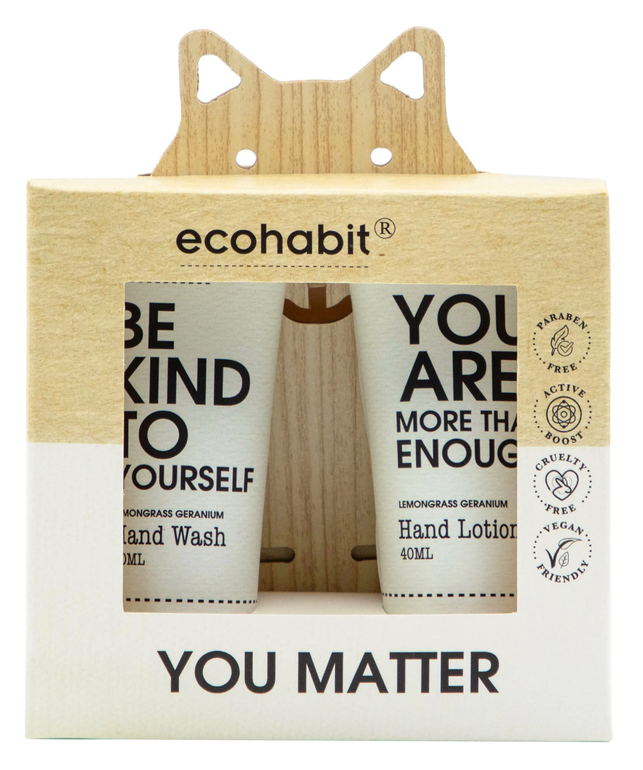 Wholesale Duo Mini Travel Hand Cream Lotion Tubes Hand Wash Hand Care Gift Set With Wooden Phone Holder