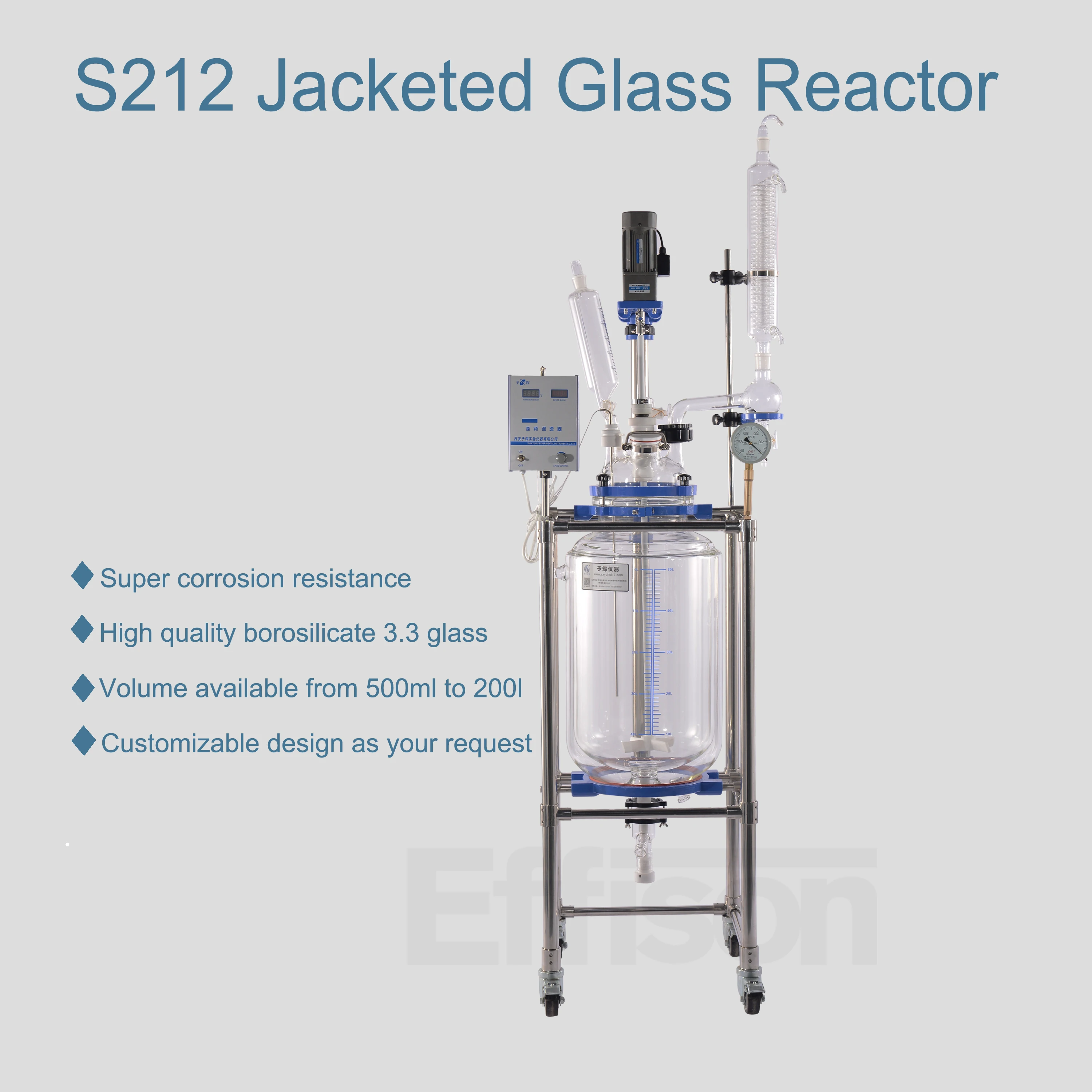Best Price Lab Double Layer Glass Reactor For Distillation