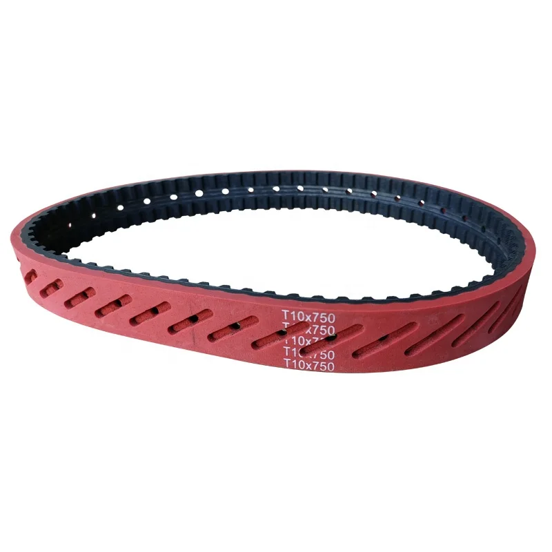 Vacuum Pulling Film rubber  belt Red Rubber Hole Belt