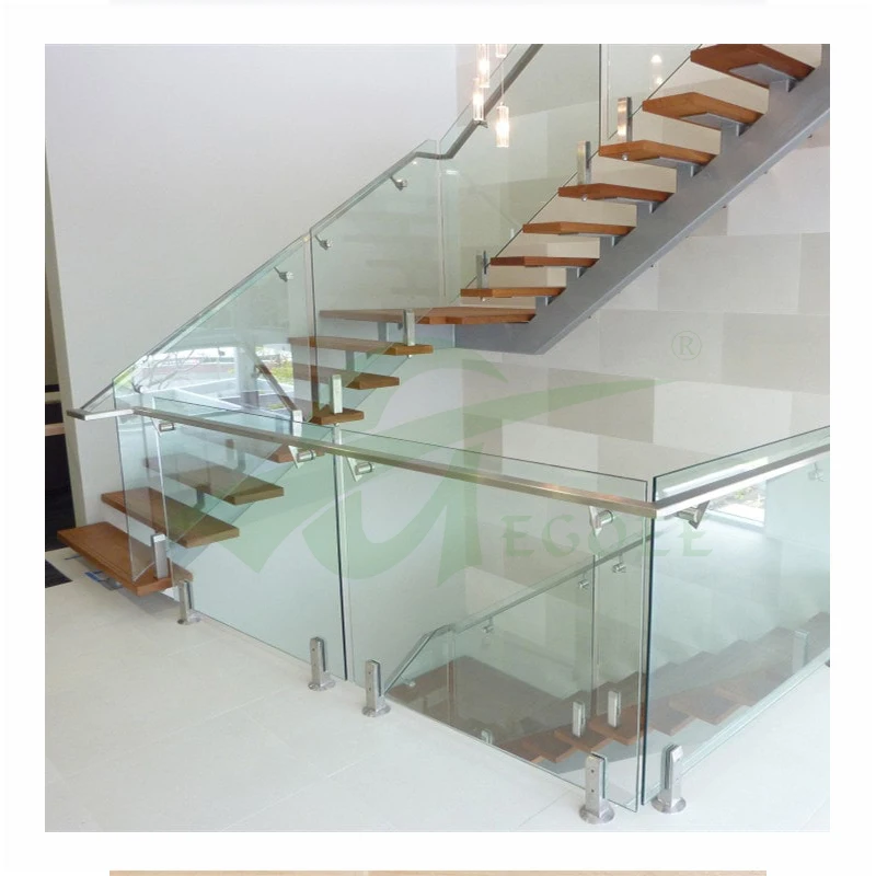 Factory stainless steel indoor stair railing accessories custom color outdoor balcony deck fence glass spigot