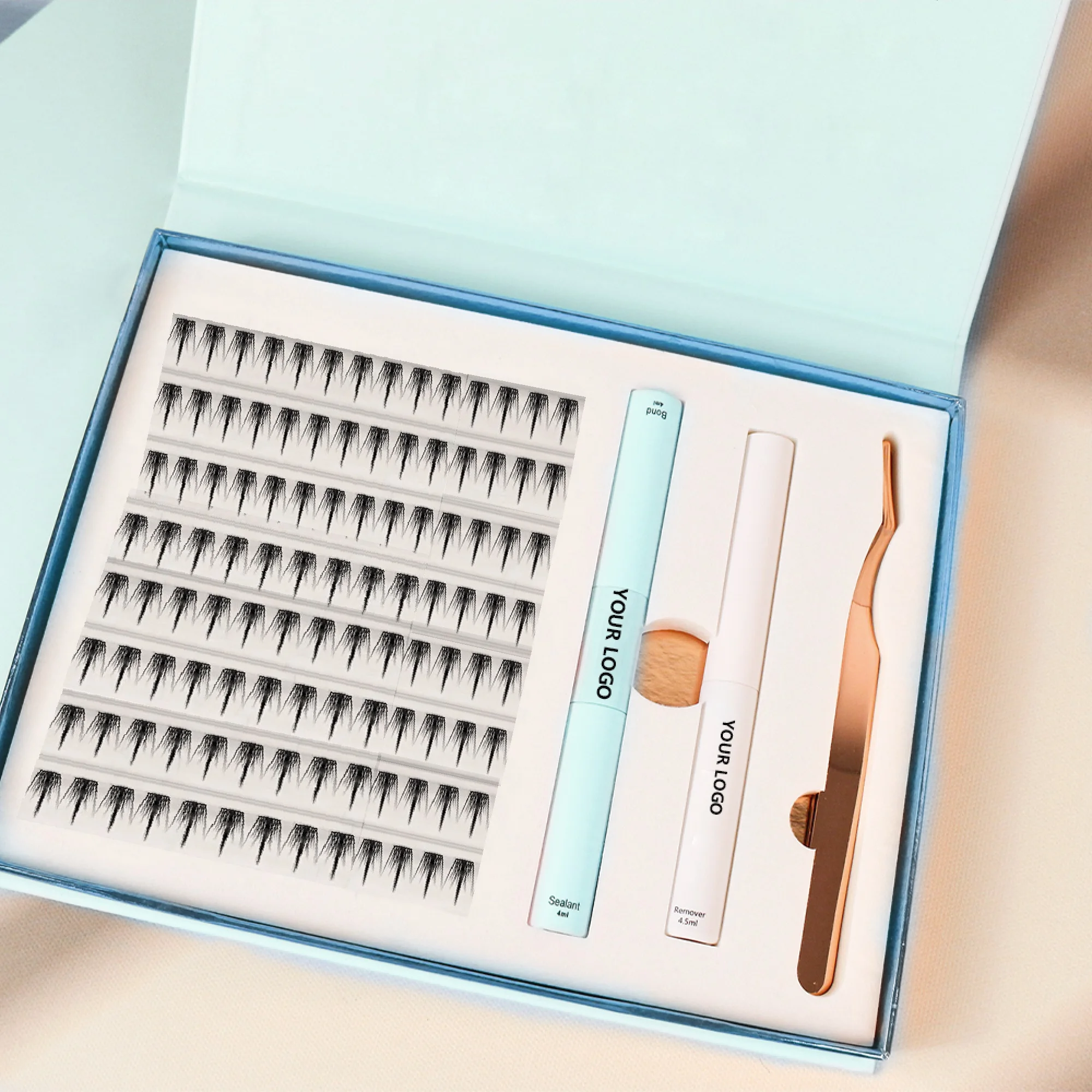 diy lashes segmented eyeslashes diy lash diy eyelash extension 8 clusters bonded individual False Eyelash Sets cluster lash