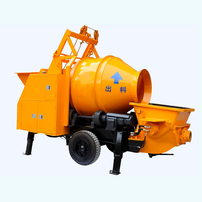 15m3/h Construction Concrete Mixer With Pump Jbt15 Concrete Mixer With Concrete Pump
