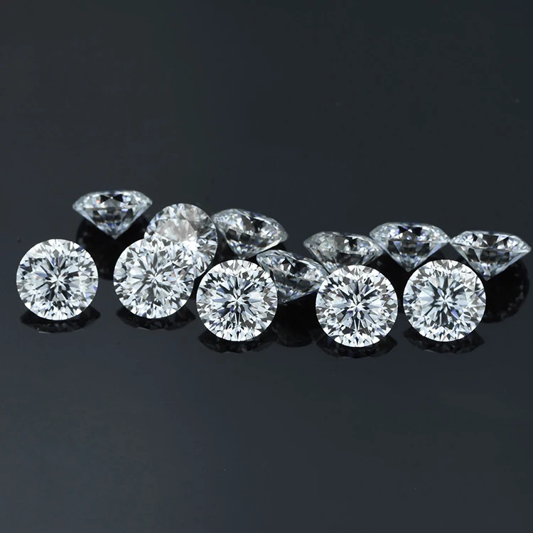 Wholesale Customizable Full Size D Color VVS1 0.5 - 5 Carat Brilliant Cut Loose Moissanite Stone With GRA