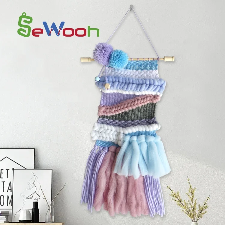DIY Craft Make your Own Bohemian Weaving Wall Art Tapestry for kids for  Adults