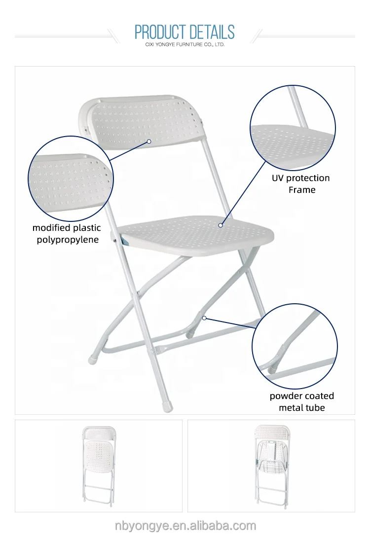 Wholesale White Ceremony Wedding Plastic Restaurant Dining Folding Chair For Event In Cheap Price Wholesale