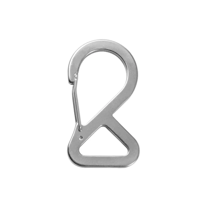 Mini Hook S-Shaped Stainless Steel  Hook Carabiner Clip Key chain Climbing Carabiner  Camping Bottle Hooks
