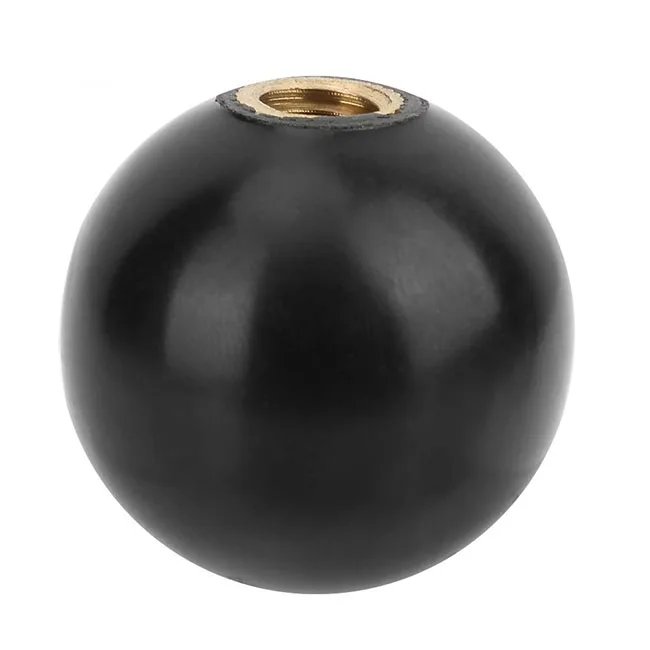 Ball Shaped Knob with M12 Female Thread Copper Nut for Machine Tools
