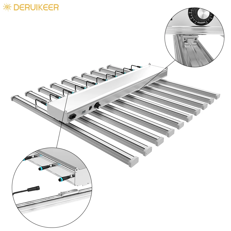 Deruikeer 10Bar полный спектр + 660nm 800w Samsung светодиодная сельскохозяйственная лампа краные светодиоды для сельскохозяйственные теплицы