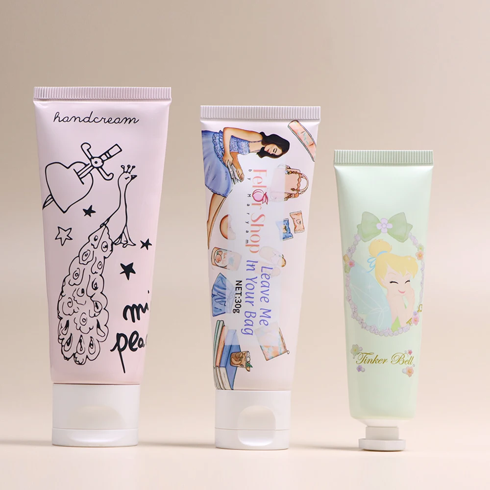 Custom Printed Plastic Skin Care Packaging for Body Lotion Face Cream Hand Cream-Soft PE Cosmetic Tubes-for Shampoo as Well