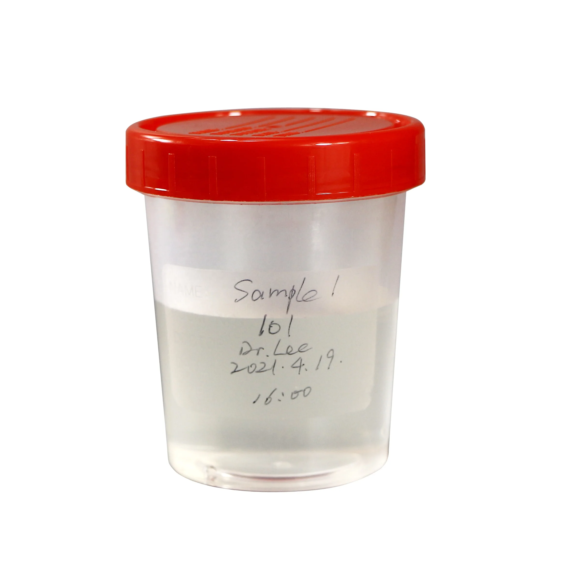 120ml screw cap urine container with write label urine cup manufacturer
