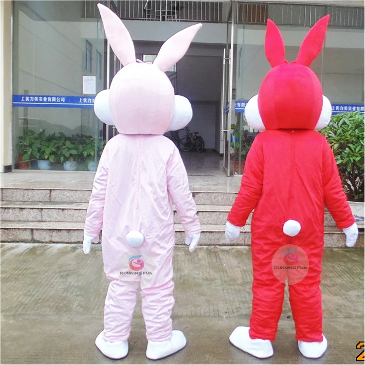 Lovely CE cartoon character Gray rabbit mascot costume for sale by EMS fast shipping