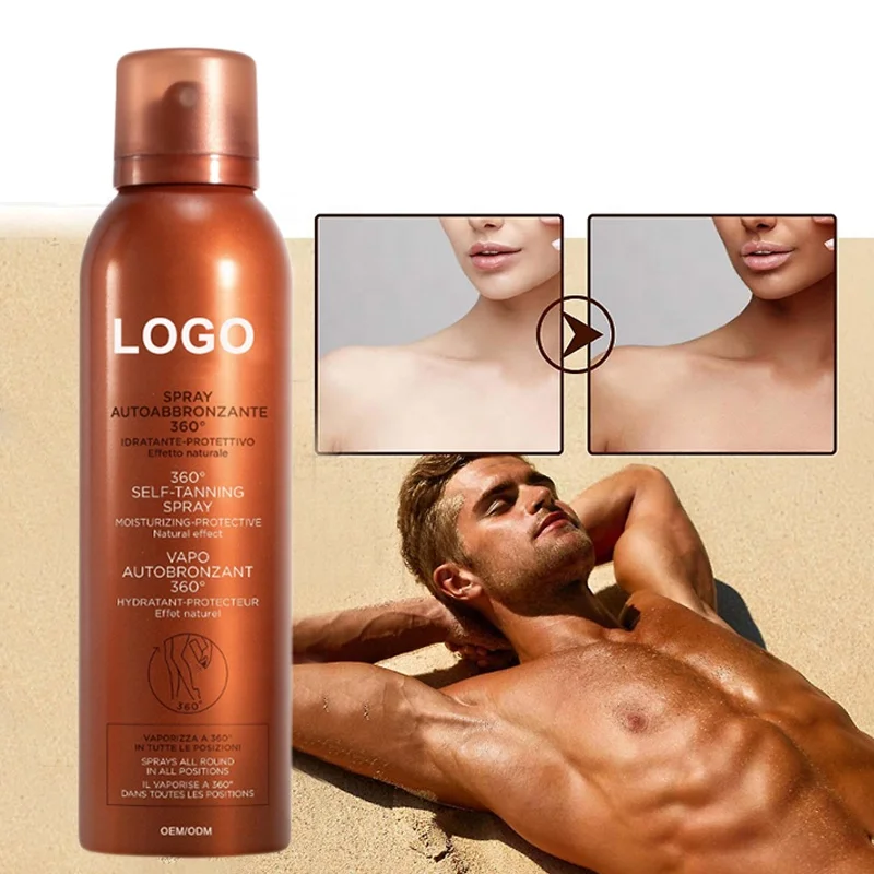 Wholesale OEM Custom Logo Body Tan Spray and Glitter Body Lotion with Tanning Foam Spray No Stock Available