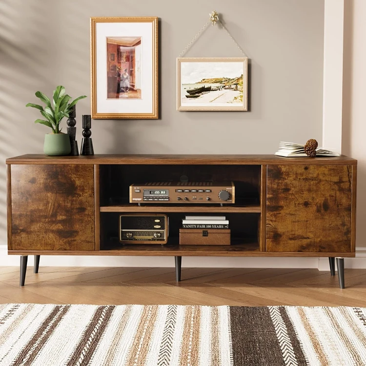 Luxury tv cabinet stand modern mdf plywood tv rack cabinet living room