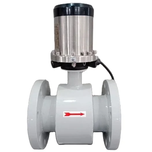 battery power liquid flow meter dn300 rs485 water flow meter magnetic flowmeter ensure
