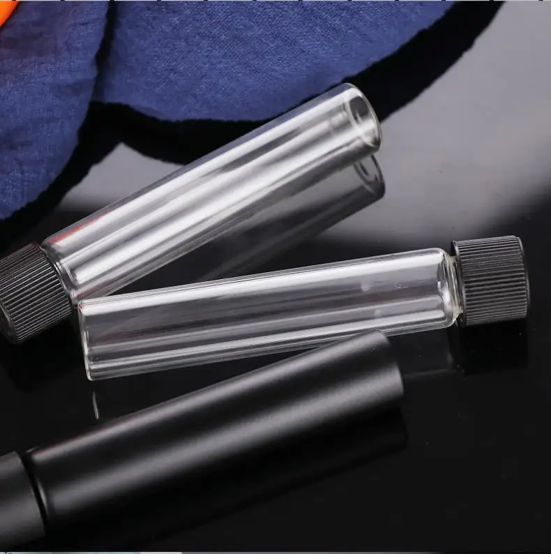CR Colorful Customized 1oz High Borosilicate Glass Tube with Child Resistant Cap