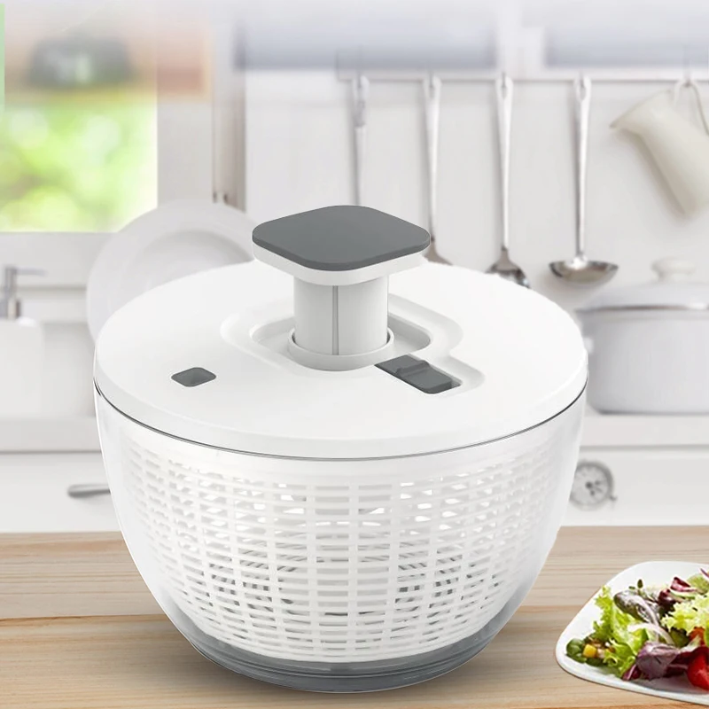 easy clean ABS food grade bpa free material quick dry design electric vegetable salad spinner for home use