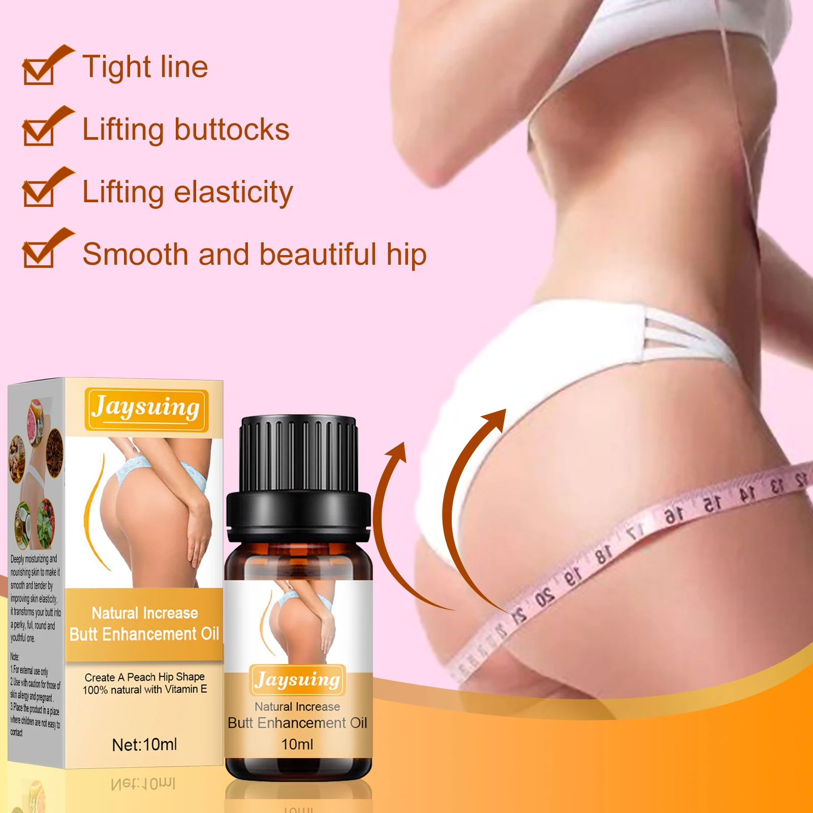 Factory Wholesale herbal Butt Enlargement Oil No Side Effects Enlargement Hip Up firming buttock enlarging oil