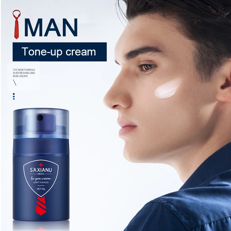 Mens Makeup Cosmetic Revitalizing Oil Control Even Skin Brightening Facial Concealer Men Makeup Cream Whitening Tone Up Cream