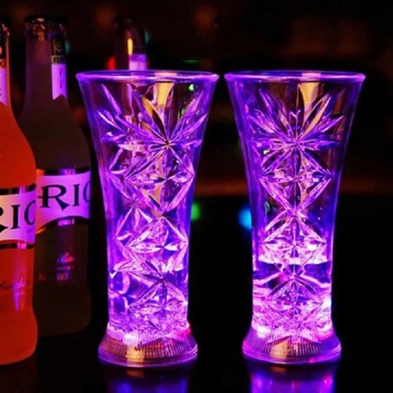 Novelty Toy Party Supplies  Flashing Glow Halloween Plastic  Luminous Bar Accessories Beer Mug LED Cup