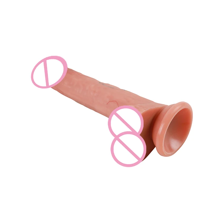 8.7 inch Long Silicone Rubber Phallus Men and Women Masturbate Home Super Large Dildo