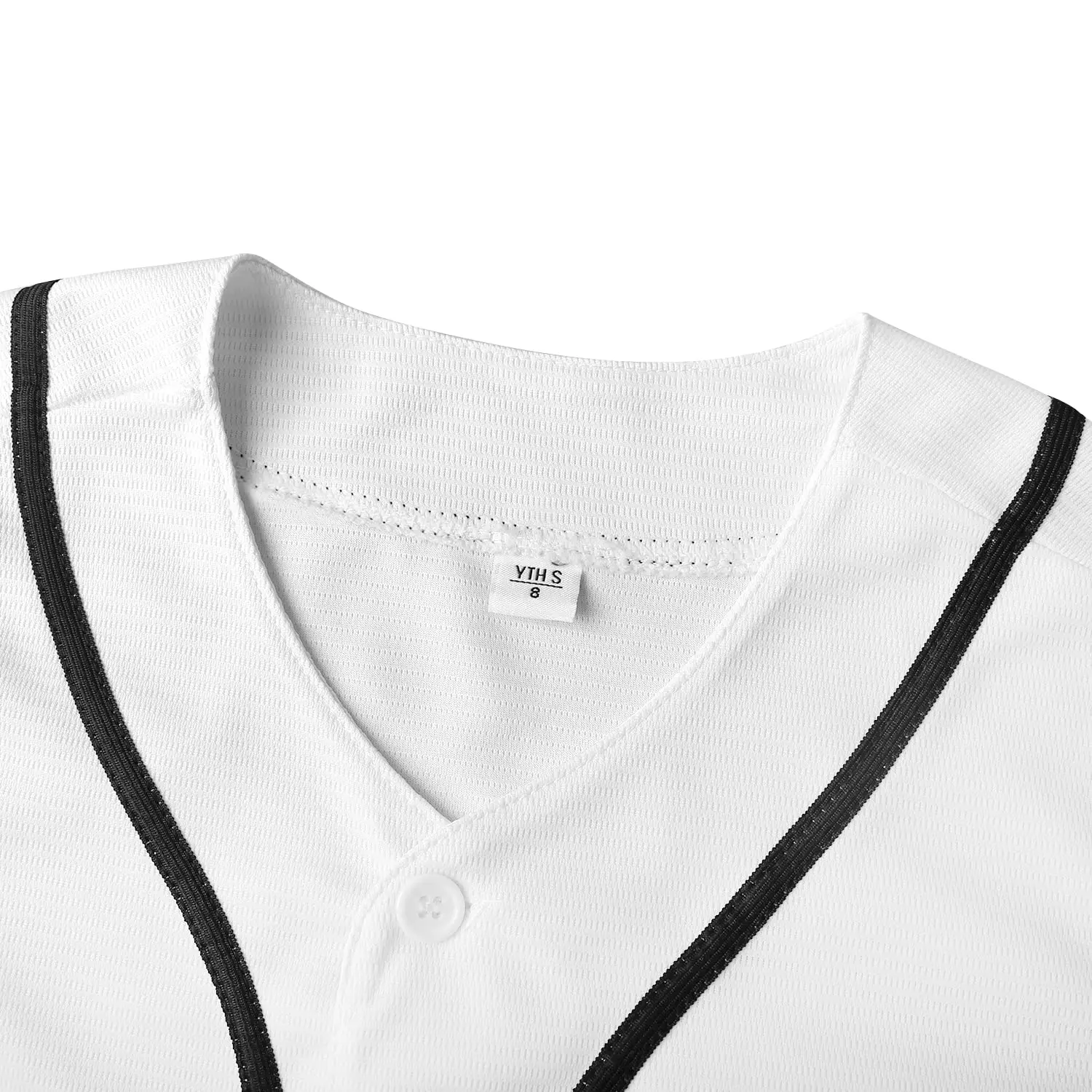 Youth Baseball Jersey Blank Boys T Shirt Button Down Hip Hop Fashion Sport Shirts Tops for Girls S-XL