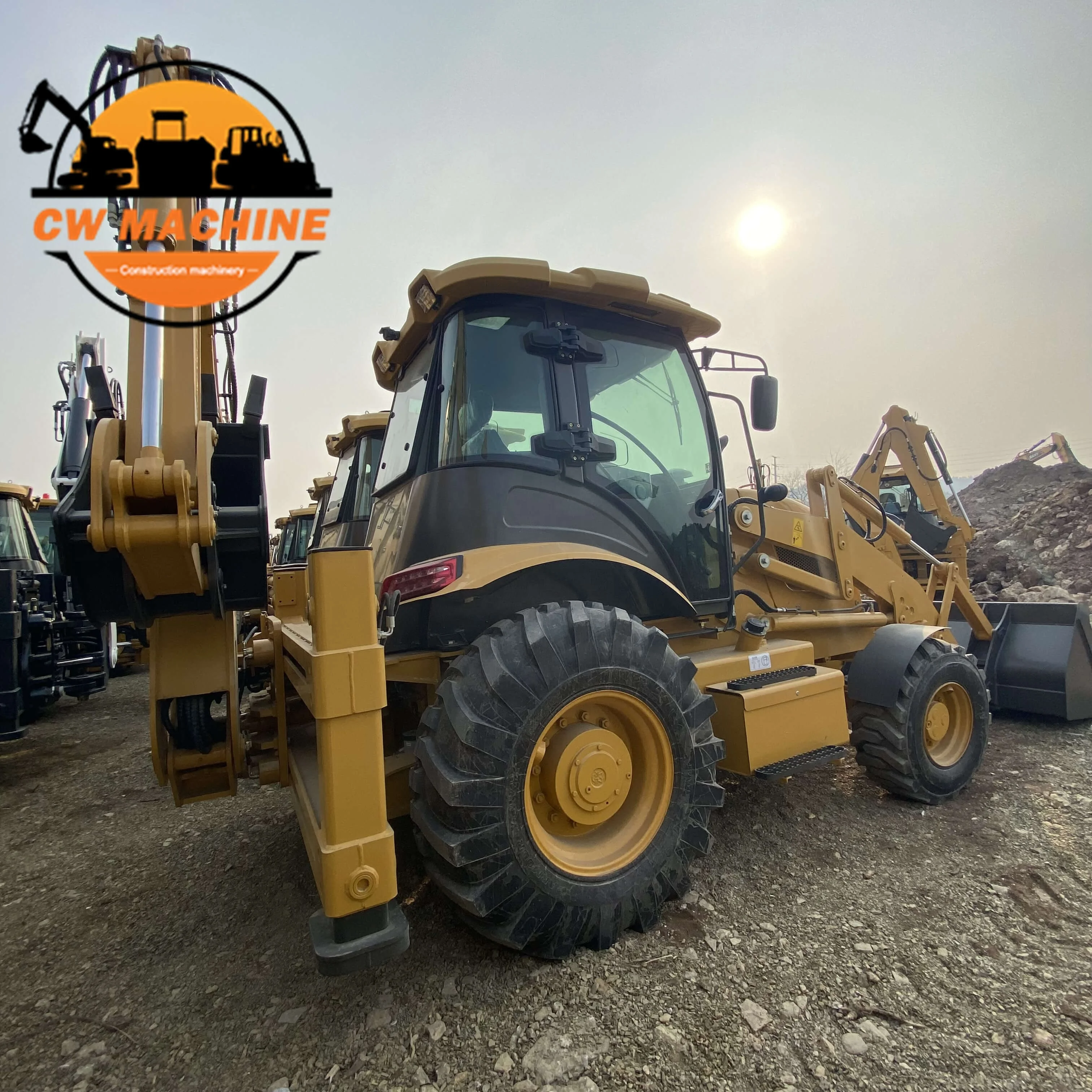New Diesel CE Cummins Engine Large Mini Retro excavadora Farm Tractor Backhoe Excavator Loader 4x4 Backhoe