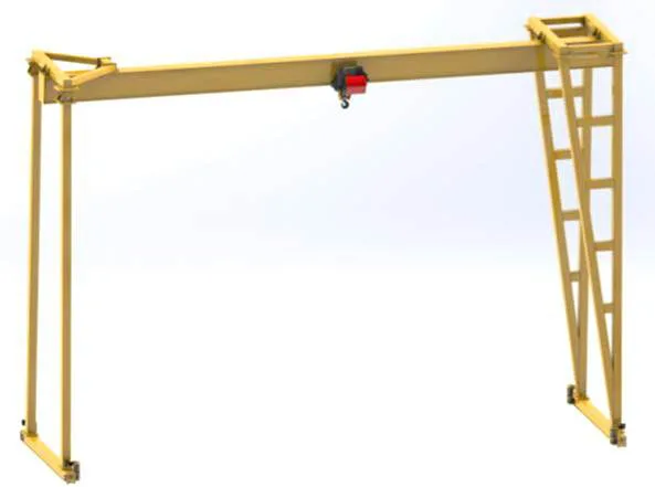 5 ton 80 ton Electric  Wireless Remote Control Single Beam Gantry Crane