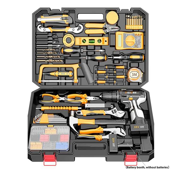 34pcs Wholesale Multifunctional 25V 7500MAH Cordless Electric Tool Combination Set Variable Speed Drilling Rig Customizable OEM