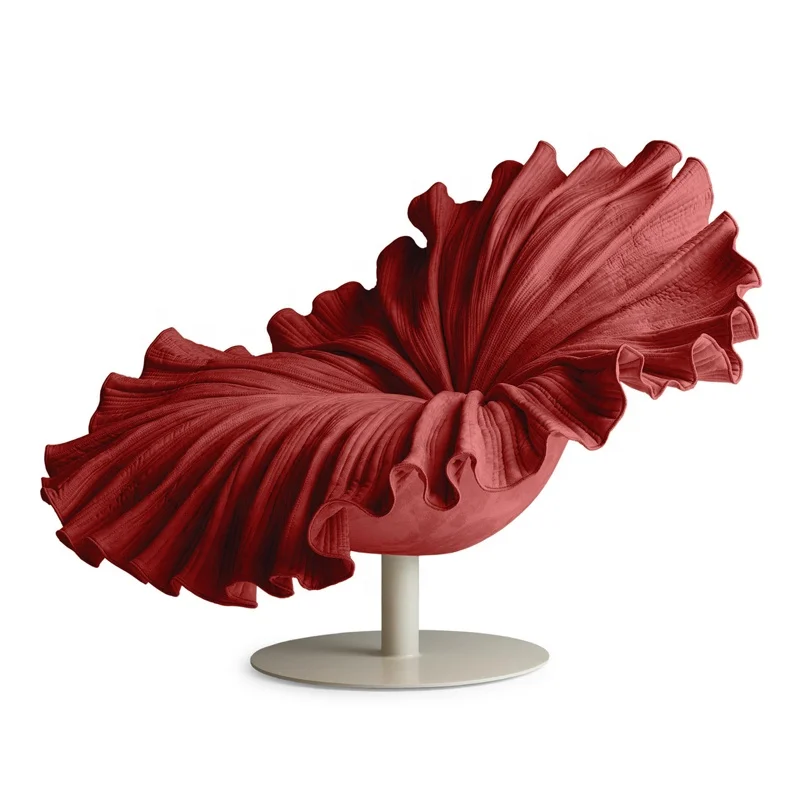Light luxury modern creative petal chair living room bedroom shaped swivel fashion flower chair