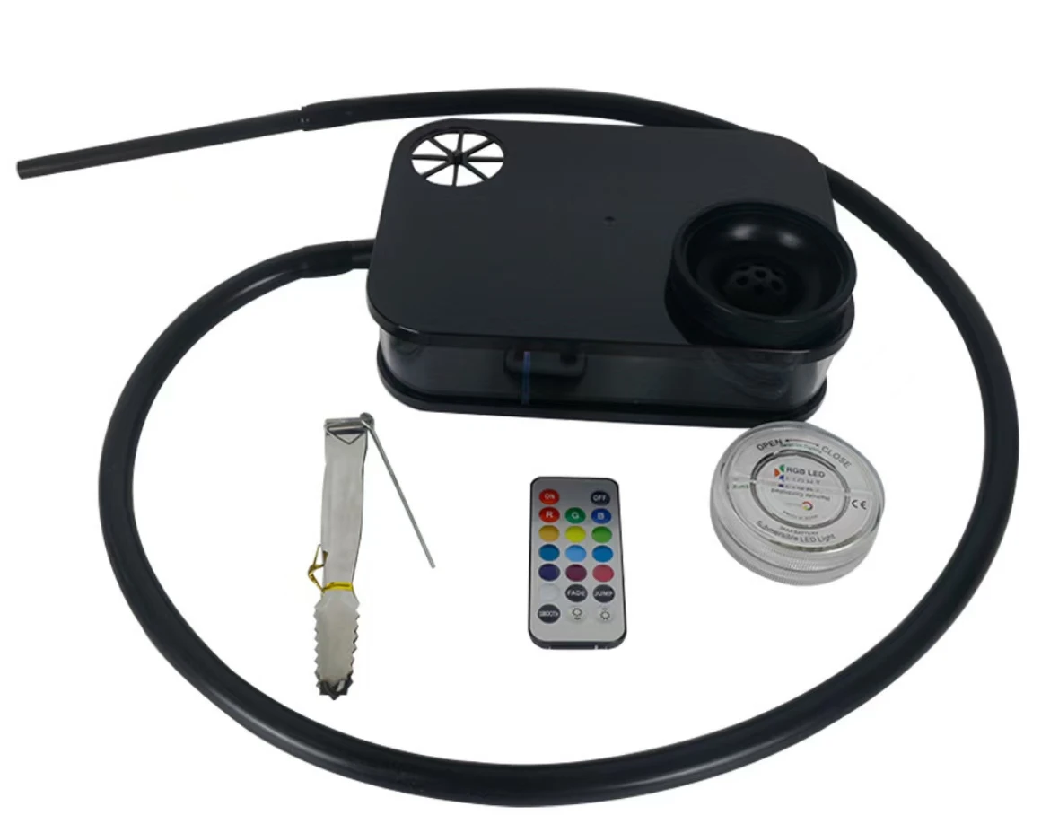 Customized Exclusive logo Hookah Transparent and Visible Hookah Set with Coals and Flavors Club Wholesale Portable TravelSmoking