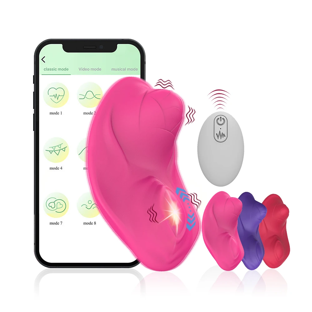 APP Control Rose Shape Wireless Wearable Bluetooth Vibrator Sex Toy Vibrating Panties Erotic Products Couple Vibrator For Wom