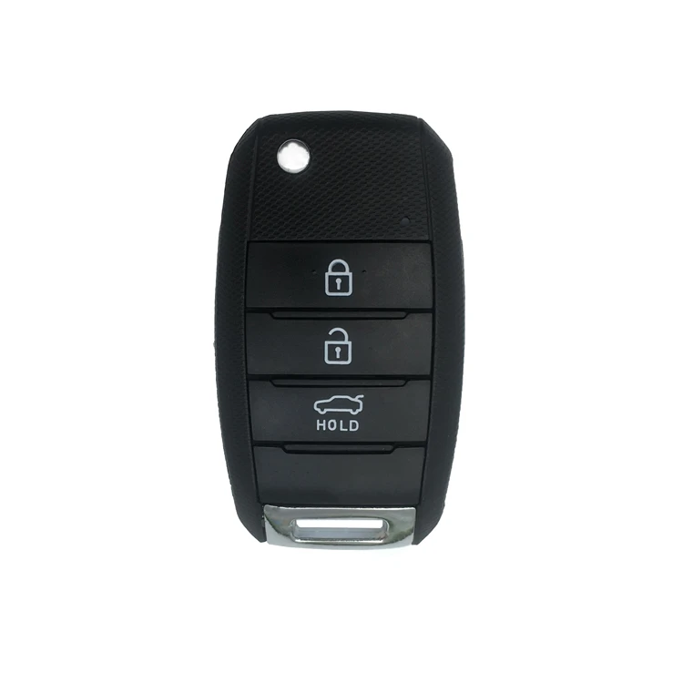 3Button Flip Remote Car Key Shell For Kia Carens Ceed Rio Sportage Optima Sorento Cerato Soul Forte Seltos Fob Housing